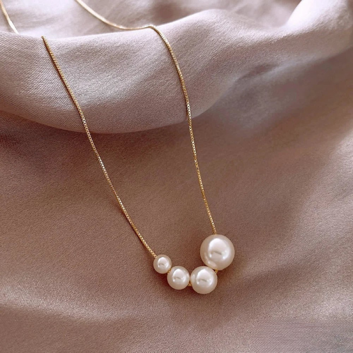 Golden Freshwater Pearl Necklace