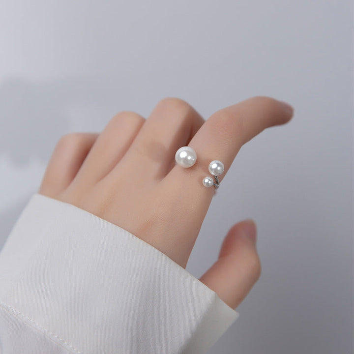 Triple Adjustable Freshwater Pearl Ring